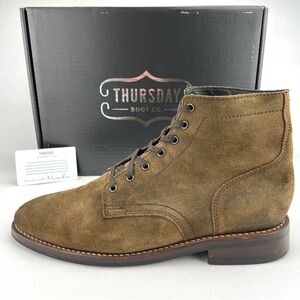 Thursday | President | Mocha Suede | 7 Eye Men's Lace Up Boots